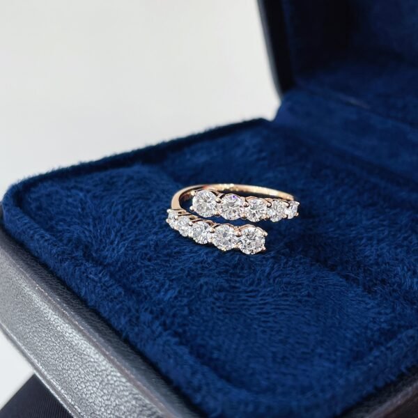 18K Double-Row Interlocking Ring