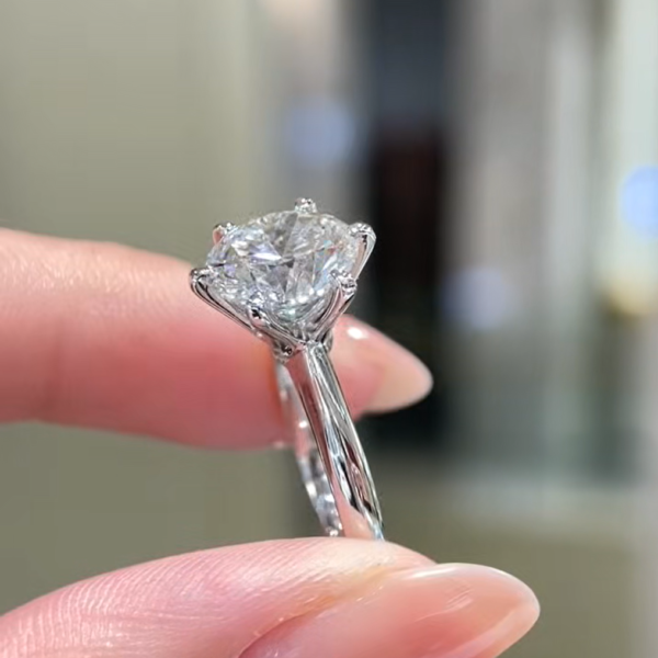 T-brand same style 3.05ct six-prong diamond ring