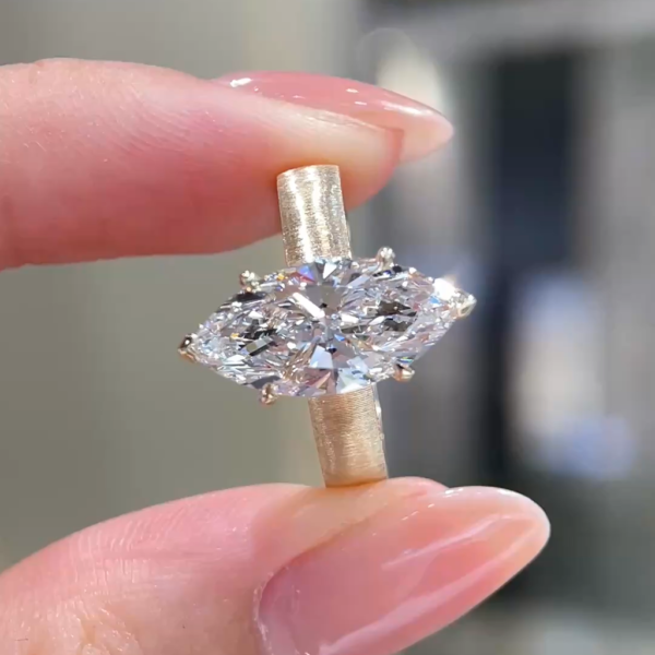 3.02ct Marquise Diamond Ring