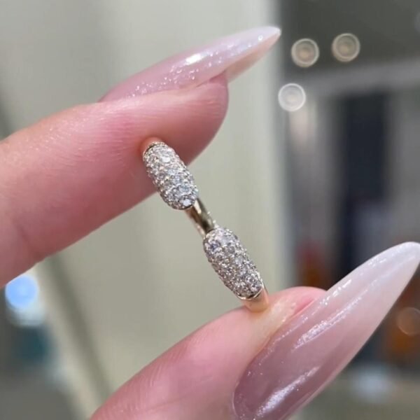 14K Gold 0.254ct Open-Set Ring
