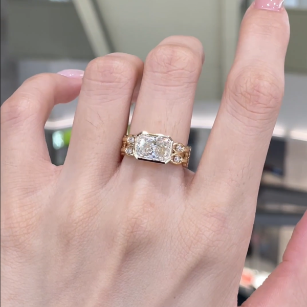 2.10ct Radiant Diamond Ring